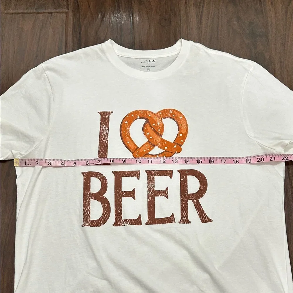 J. Crew White 'I Pretzel Beer' Graphic T-Shirt